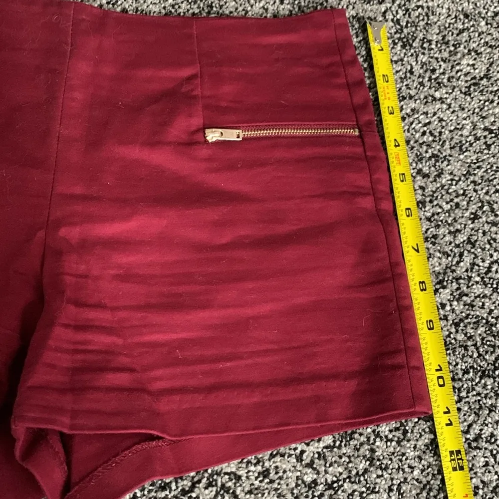 Forever 21 Wine Red Dress Shorts - Image 5