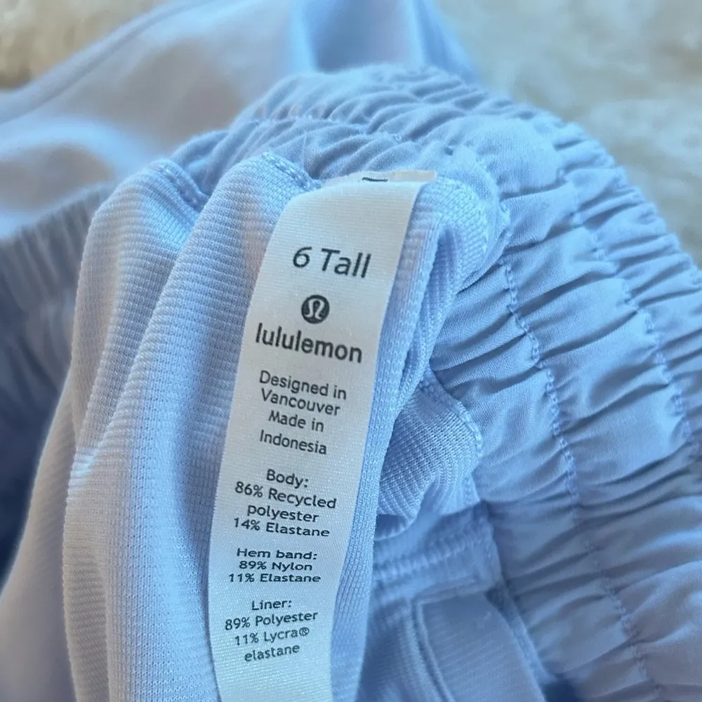 Lulu Light Blue Hotty Hot Short Low Rise - Image 3