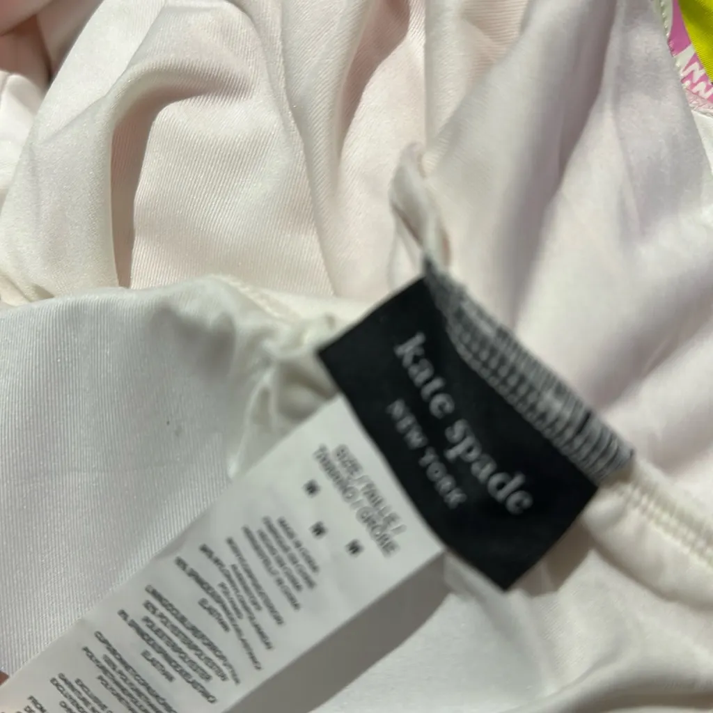 NWT Kate Spade Shoulder Bow Tie V-Neck One Piece Swimsuit In Surf Pink - Image 6