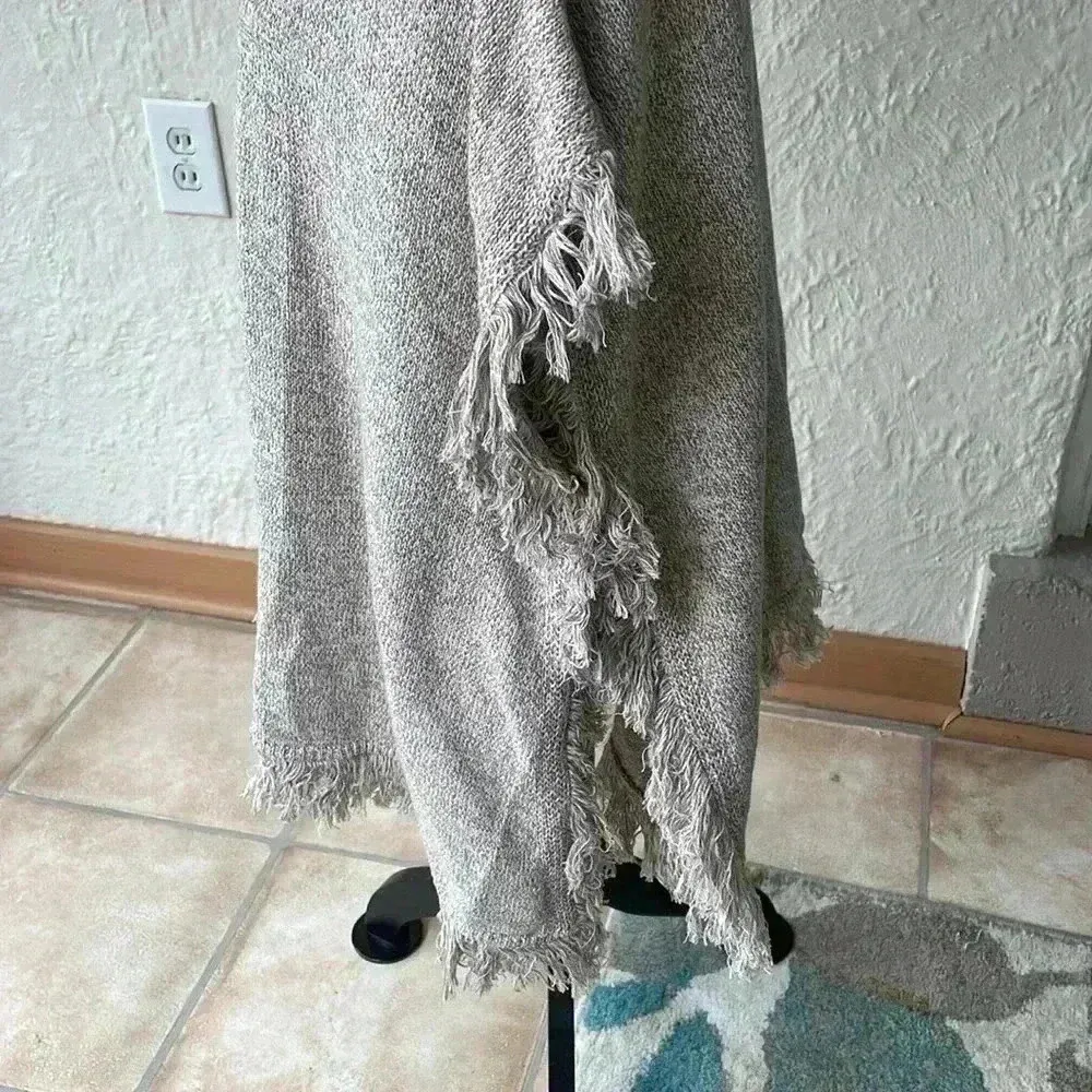 NWT South Moon Under Neely 100% cotton, tan, fringe cardigan - Image 2