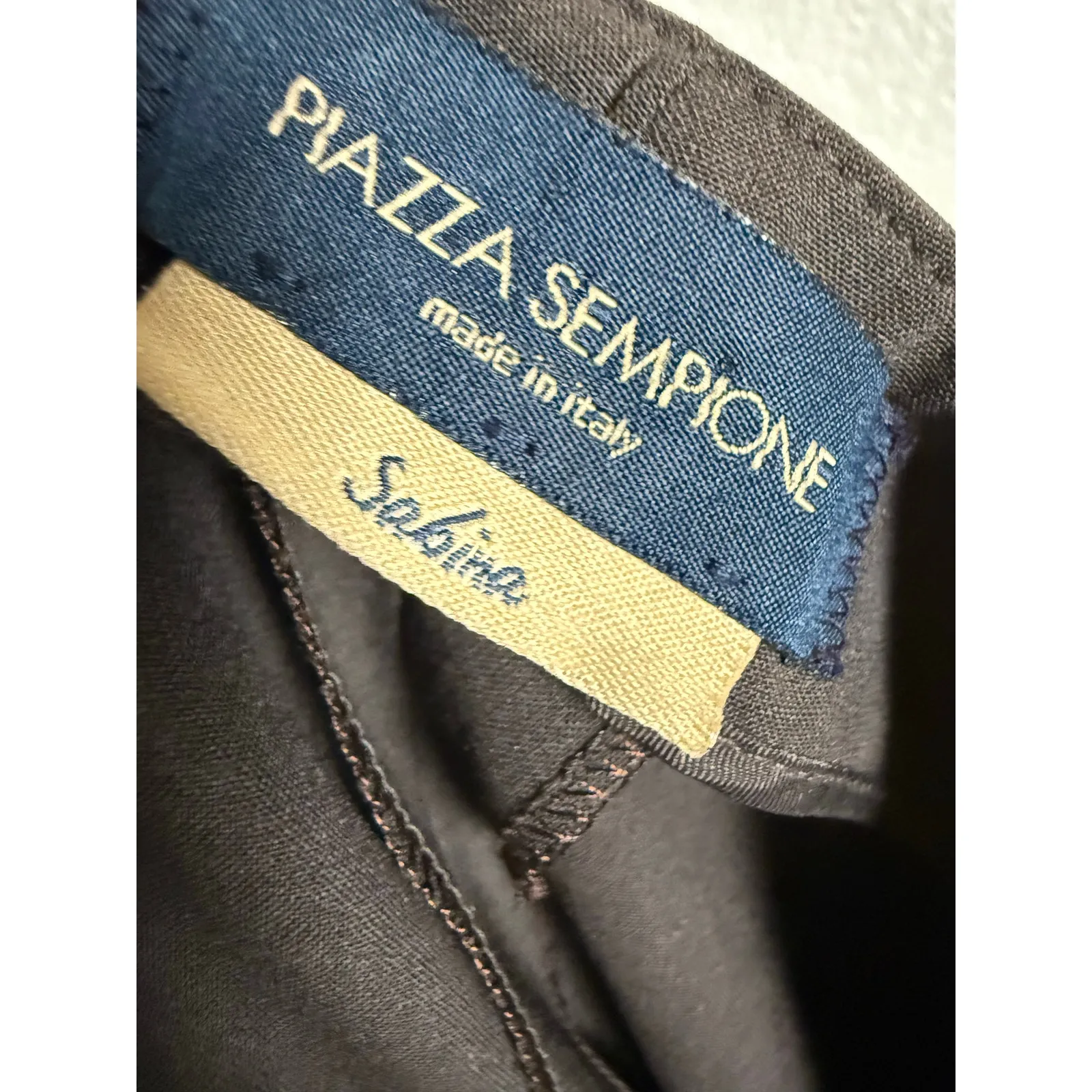 Piazza Sempione Sabina Brown Italian Zip Hem Wool Blend Trouser Pants Size 12 - Image 10