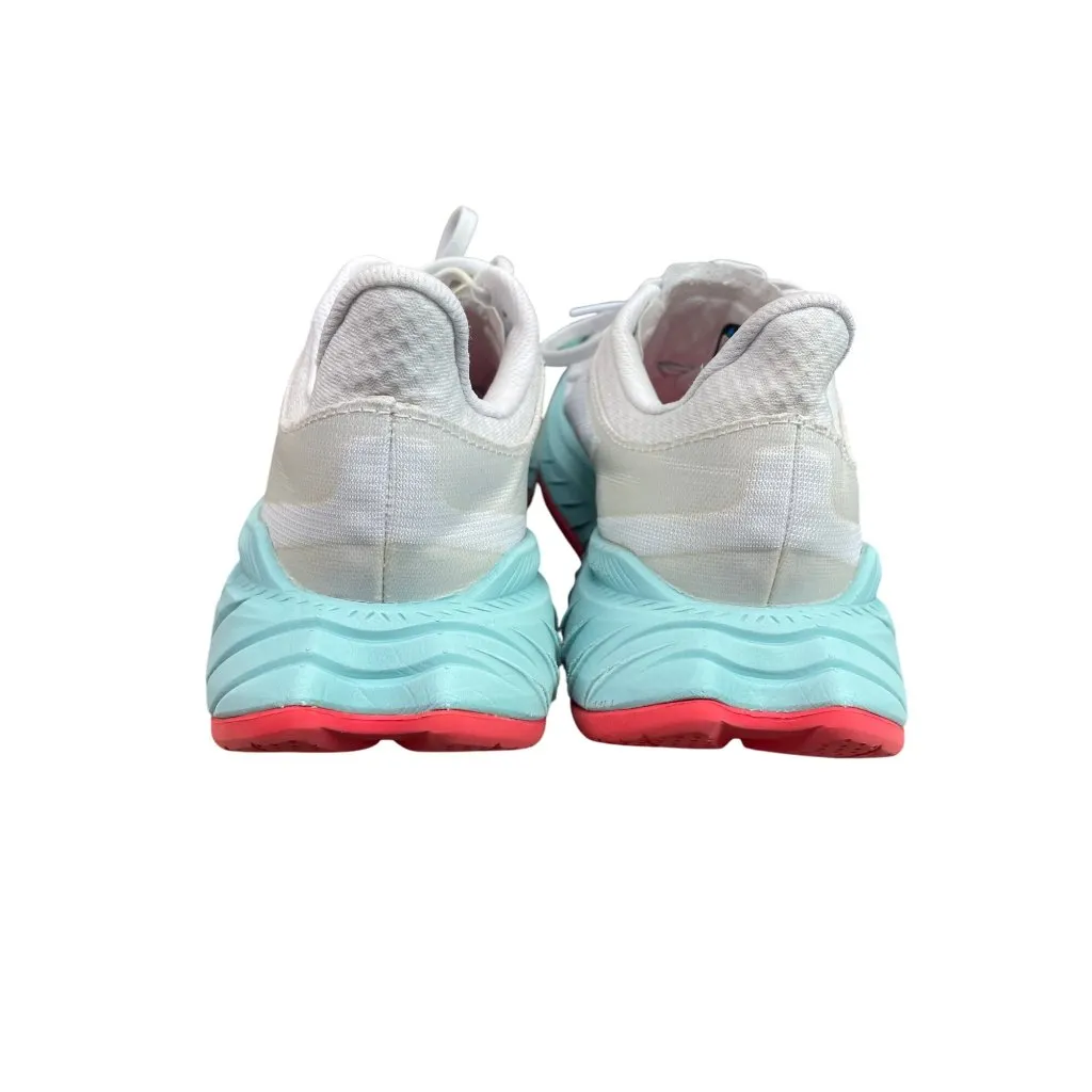 Hoka Womens Carbon X White green orange Running Sneakers Sz 8.5B SKU 9461 - Image 9