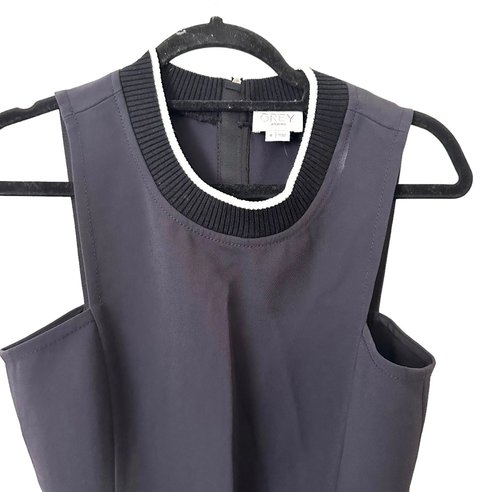 GREY JASON‎ WU Belted A-Line Dress NWOT Sz 4 - Image 3