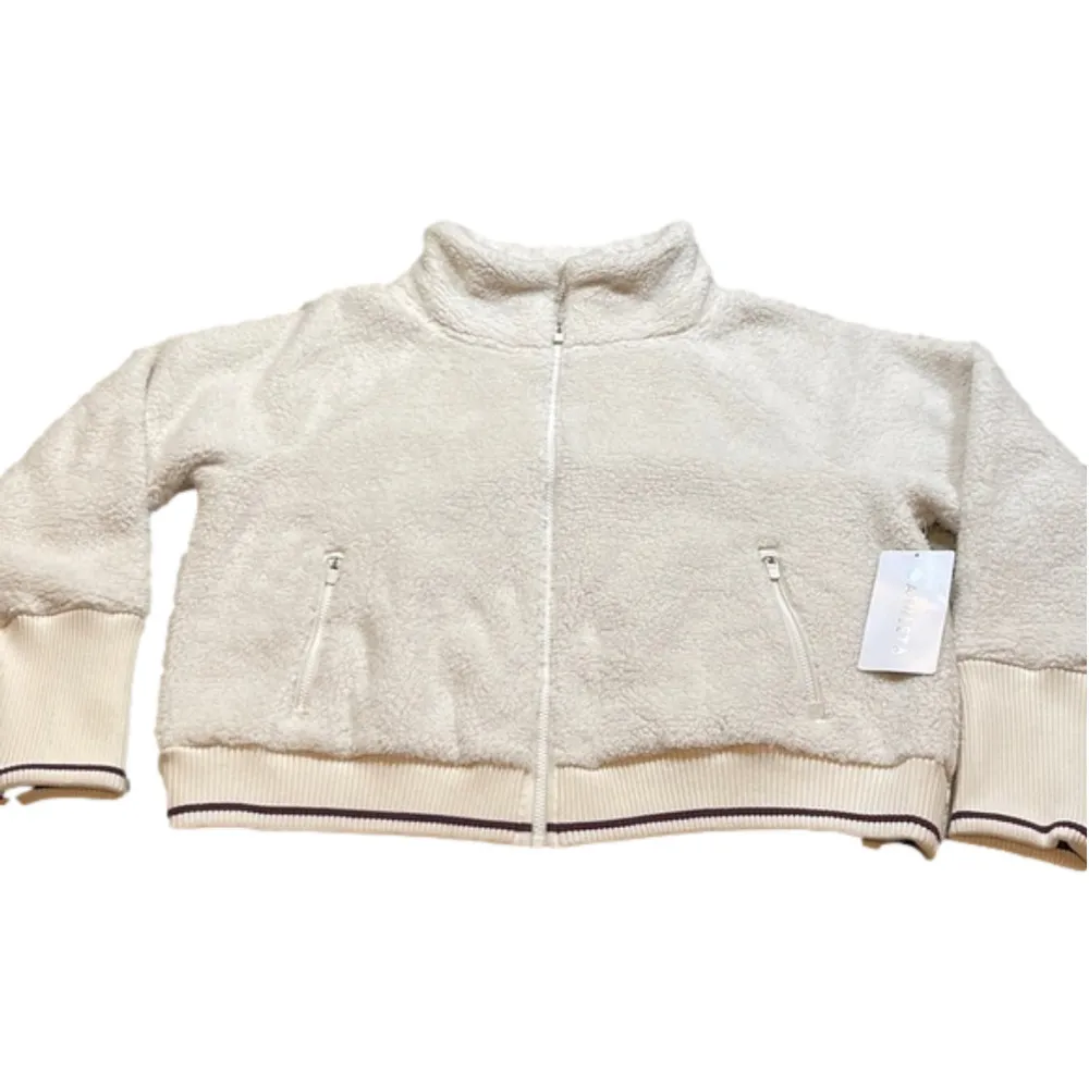 NEW LISTING • Athleta Sherpa XL Jacket Neutral Cream - Image 9
