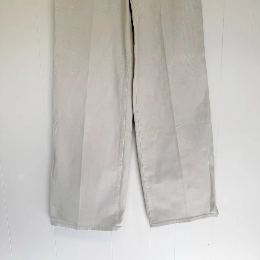 NWT GOOD AMERICAN Good Skate Wide Leg Jeans Bone Womens Size 6/28 - Image 5