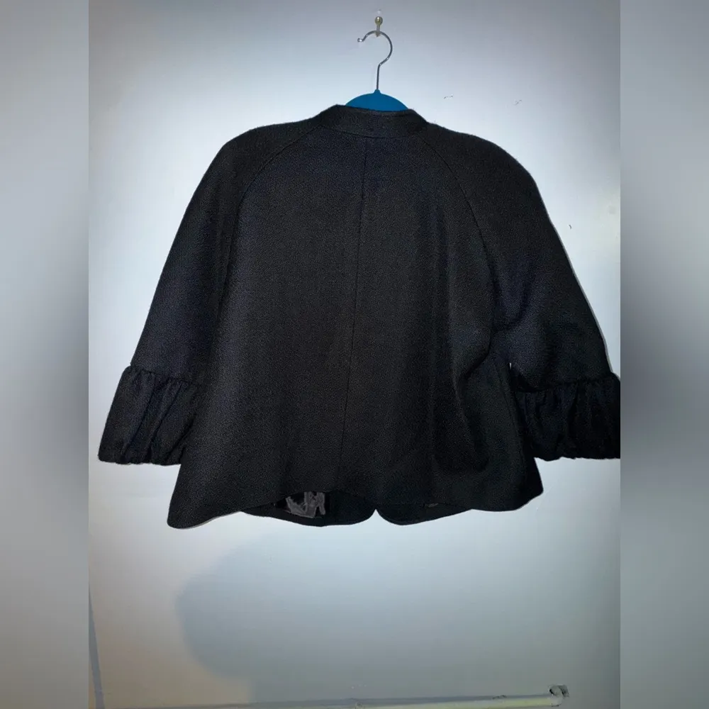 Talbots women’s blazer 3 button  boulce’ jacket‎ black size 18 w petite - Image 2