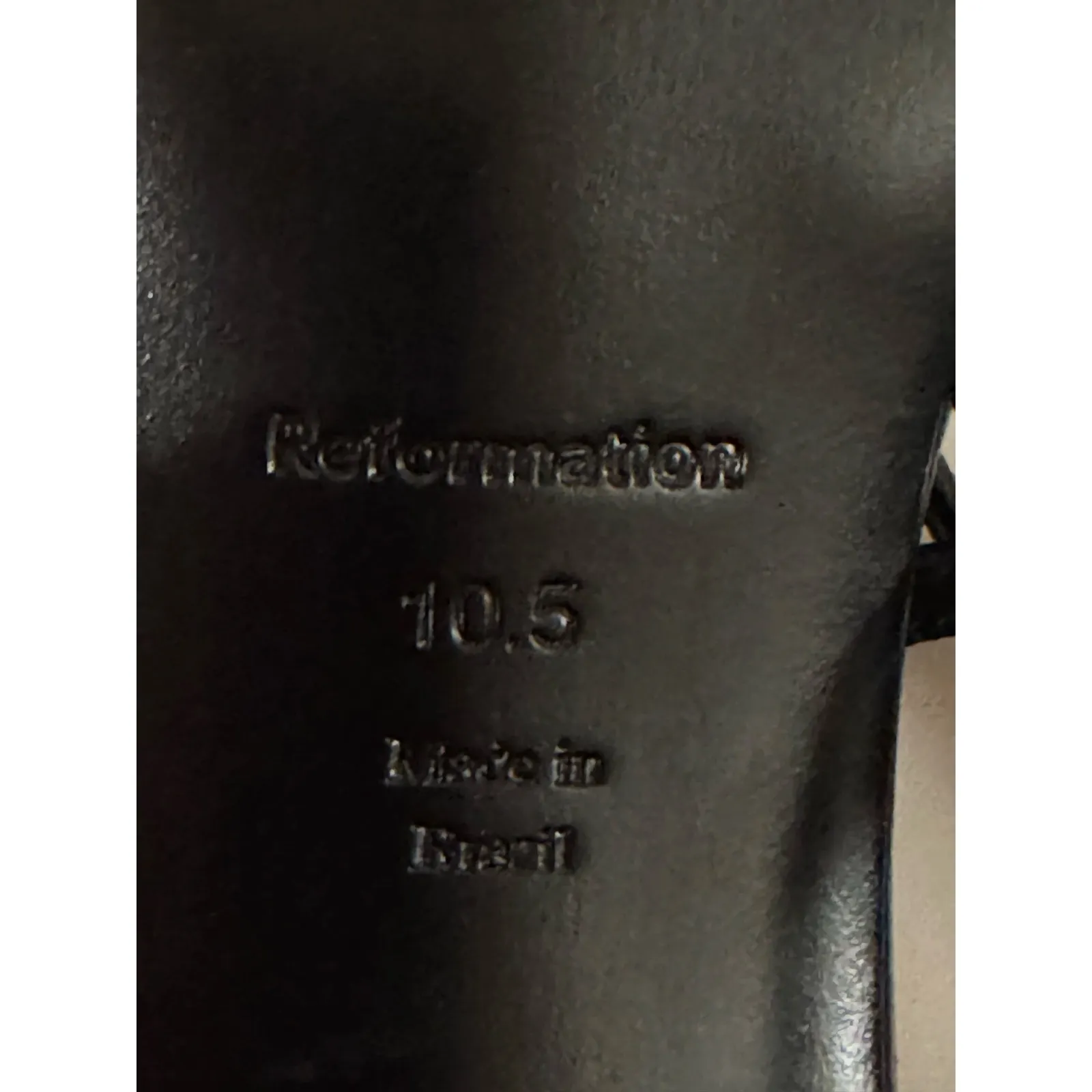 Reformation  Serenity Black Block Heel Sandal - Size 10.5 - Image 5