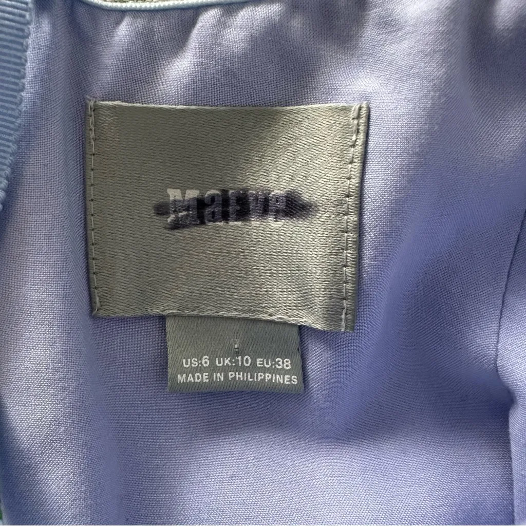 Anthropologie Maeve Lemons Grove Wide Leg Cropped Strapless Jumpsuit Size 6 - Image 5