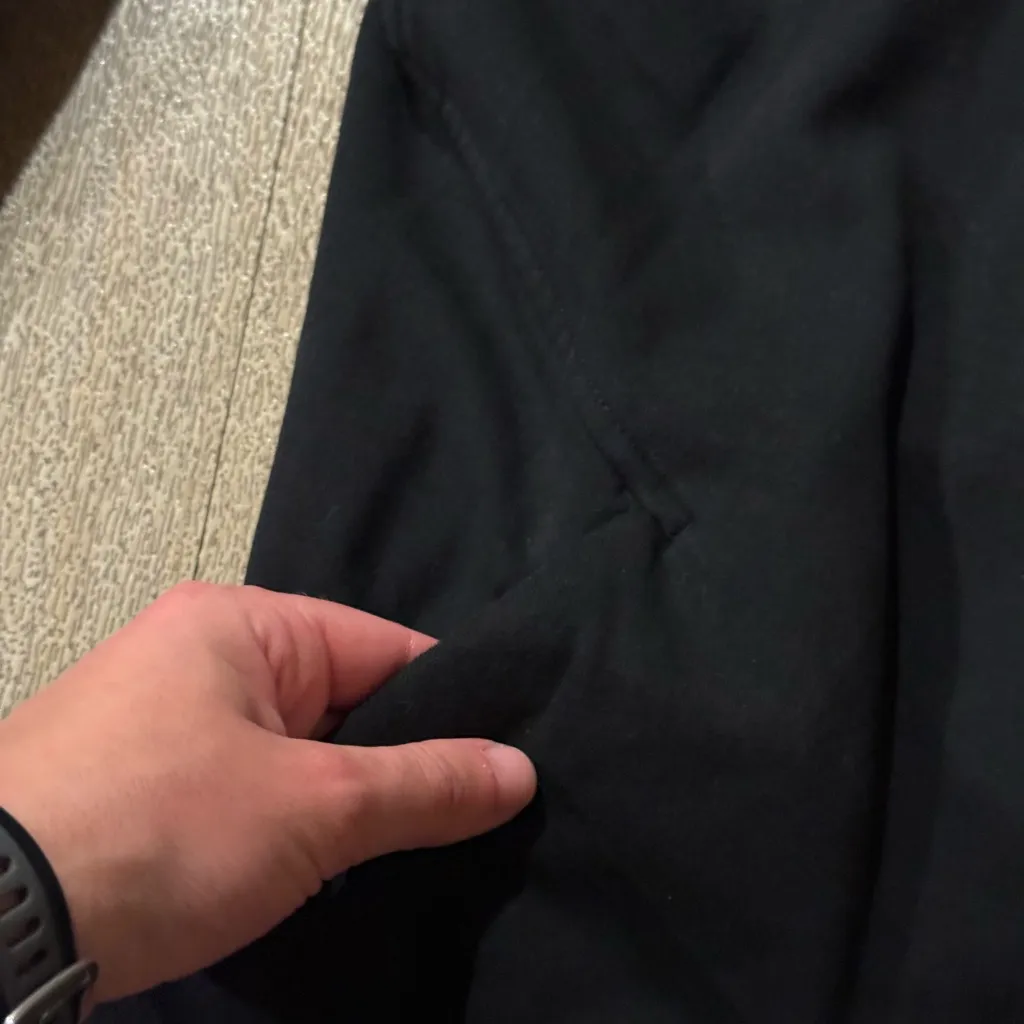 Athleta Triumph Full Zip Jacket Hoodie Athletic Black Size Medium - Image 4