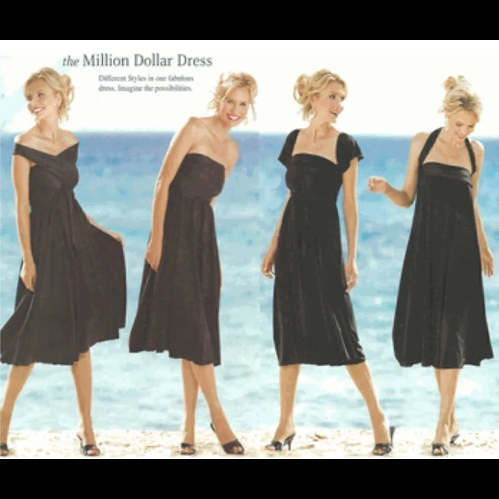 New. Vintage Niki Wior dress/coverup. NWOT Black - Image 3