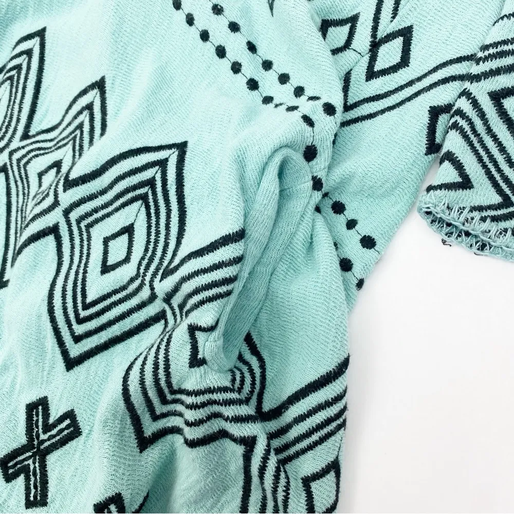 Johnny Was Biya Genoa Embroidered Cocoon Open Front Cardigan Sweater Wrap Jacket - Image 6