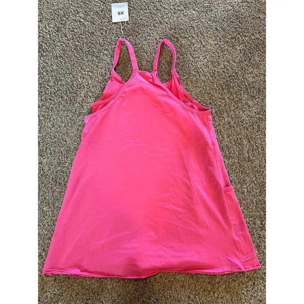 Women's XS Multicolor Sleeveless Mini Dress w/ Built - Image 4