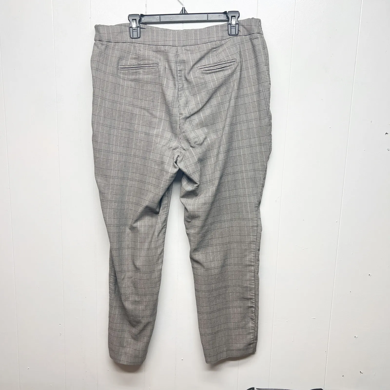 Hilary Radley Womens Pants XL Pull On High Rise Plaid Business Office Career - Image 6