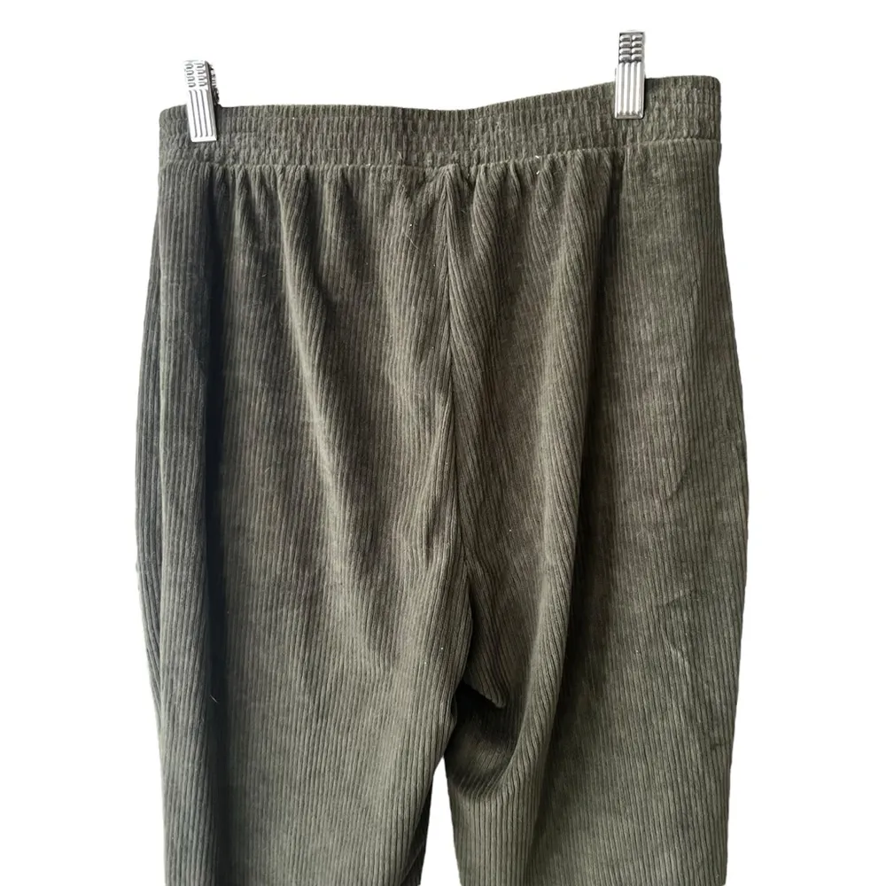 AERIE Groove-On Rib Velour Flare Pant Sz ML - Image 8