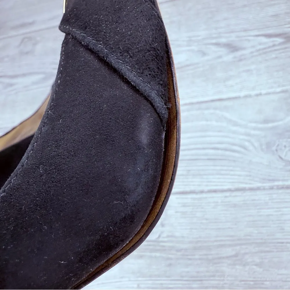 Michael Kors Caroline Pump Logo Pointed Toe Classic Heels sz 9 shoes velvet feel - Image 13