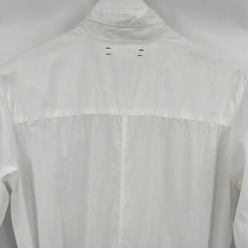 XiRENA‎ White Long Sleeve Romper Button Drawstring Lightweight Coastal Size XS - Image 7