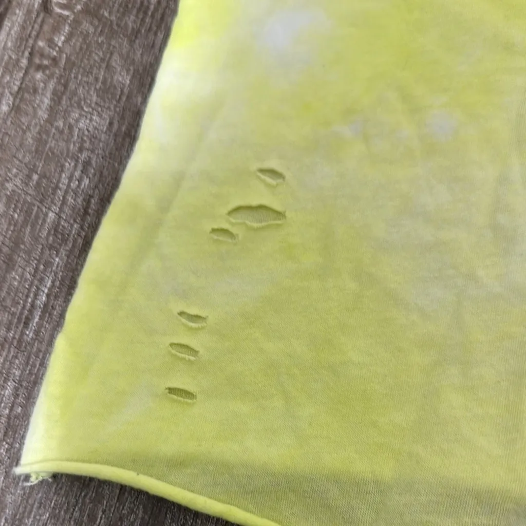 Betsey Johnson Yellow Tie-Dye Crop‎ Top - Image 4