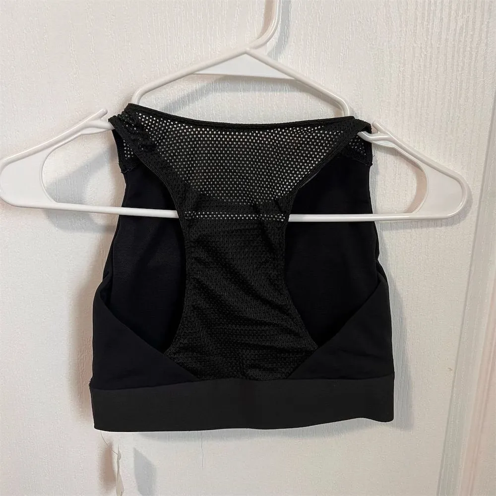 Aerie Women's Mesh Sports‎ Bra Black Size Small( Medium Support) Activewear NWT - Image 5