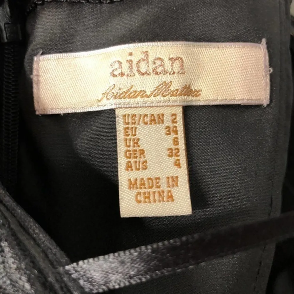 Aidan Mattox black high low sequin strapless dress - Image 5