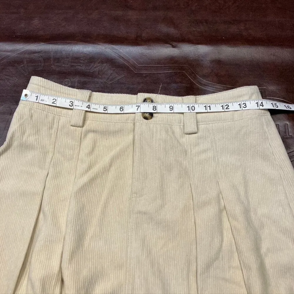 Love Riche Corduroy Pleated Mini Skirt Womens Small Preppy School Spring College - Image 11