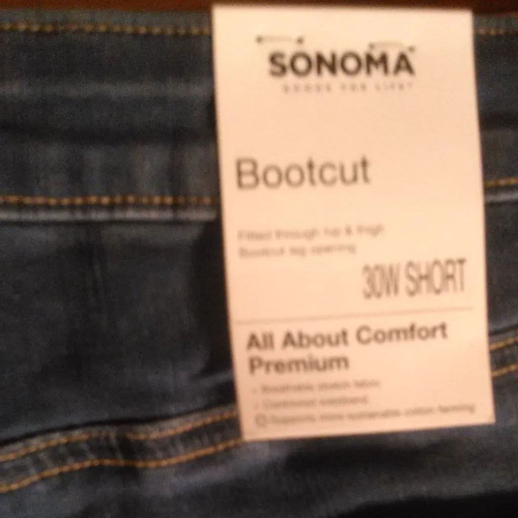 30W Short Plus Size Sonoma Bootcut Jeans - Image 4