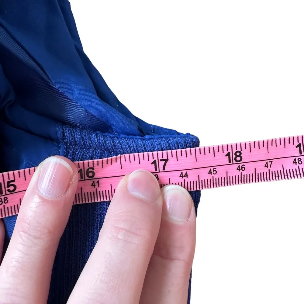 Active USA Quilted Royal Blue Hooded Vest - Image 7