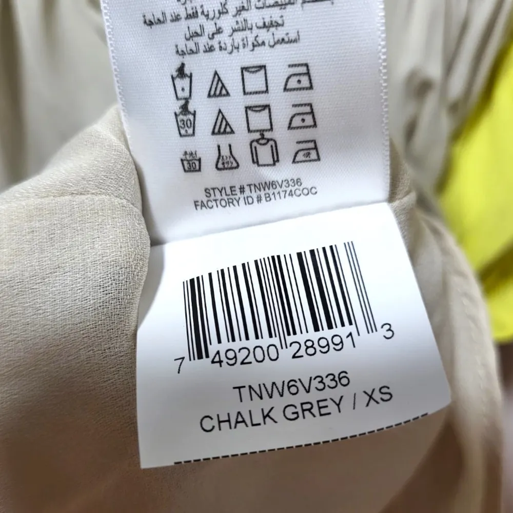 BCBGeneration Asymmetrical Hem Open Back High Low Dress in Chalk Grey/Yellow - Image 13