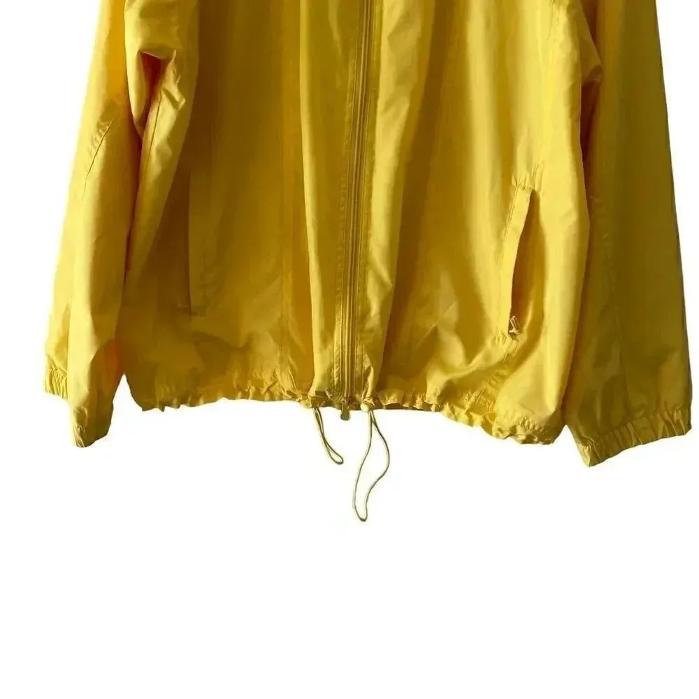 Lacoste Unisex Yellow Sportswear Outwear Wind Jacket Oversized Zipper SZ L - Image 7