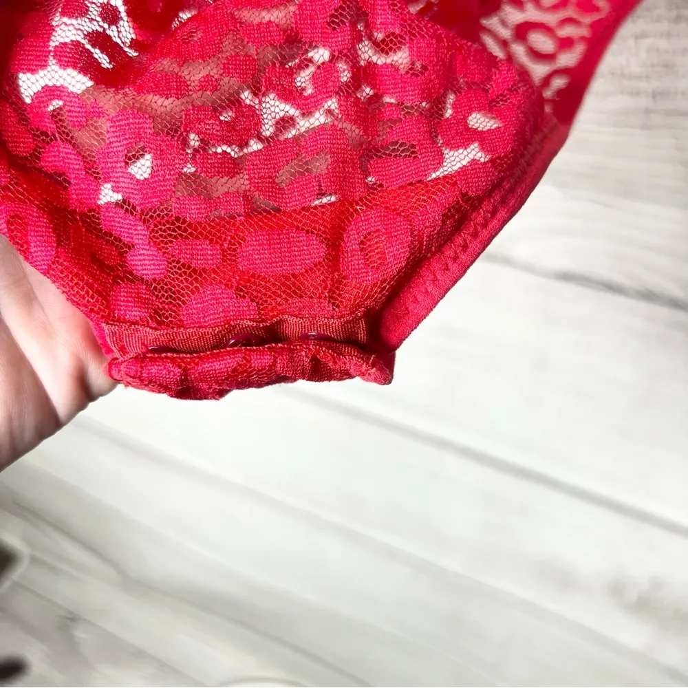 NWT Spree Intimates Pink Lace Sheer Mesh Push - Image 10