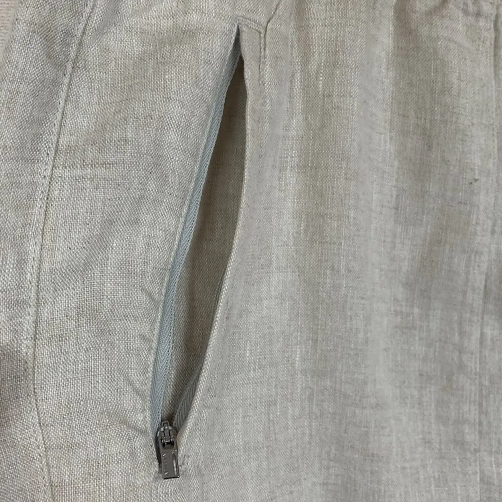 Athleta women's size 3x linen retreat wide legs pants beach casual mini athleisu - Image 8