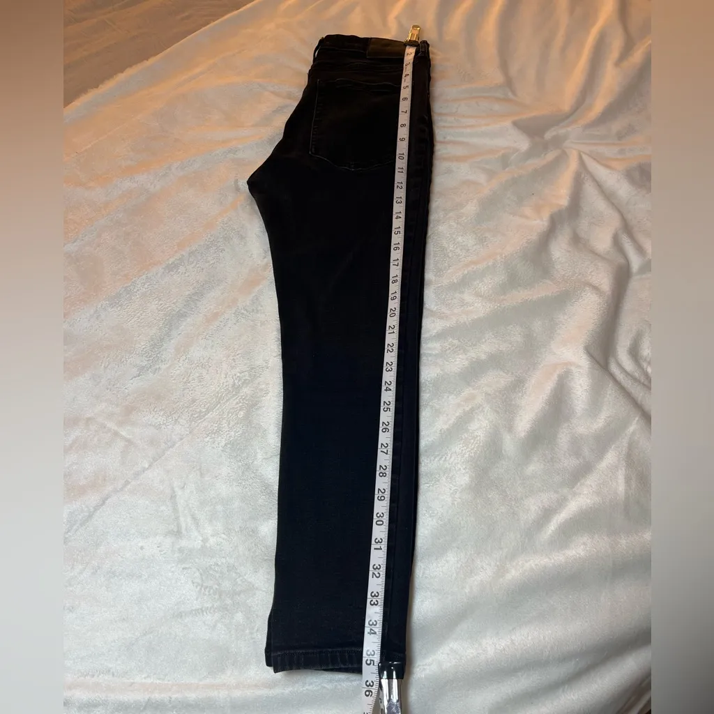 Everlane‎ Jeans Womens Size 30 Black The High Rise Skinny Cotton Spandex
Blend - Image 6