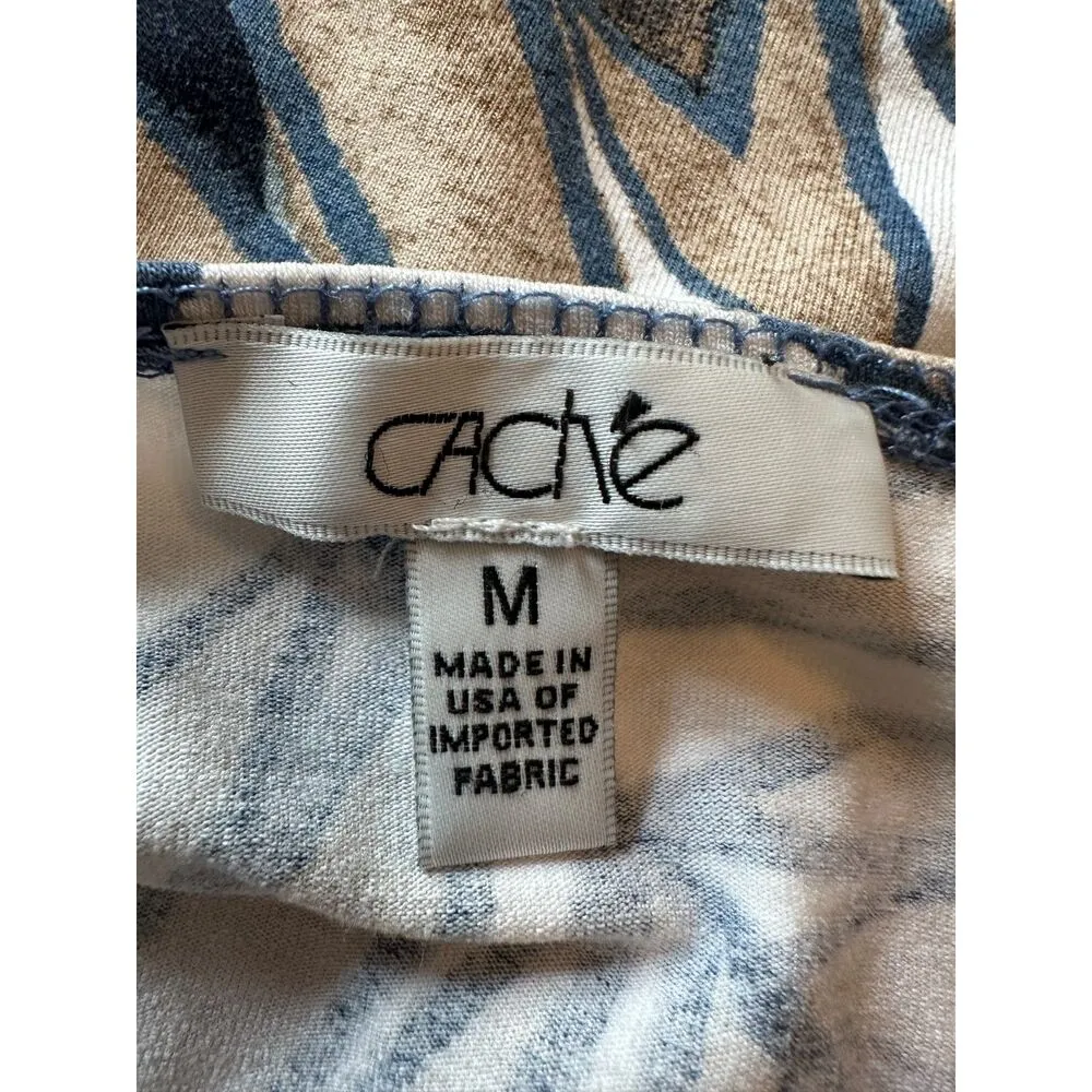 Vintage Cache Tropical Print Top Size Medium - Image 5