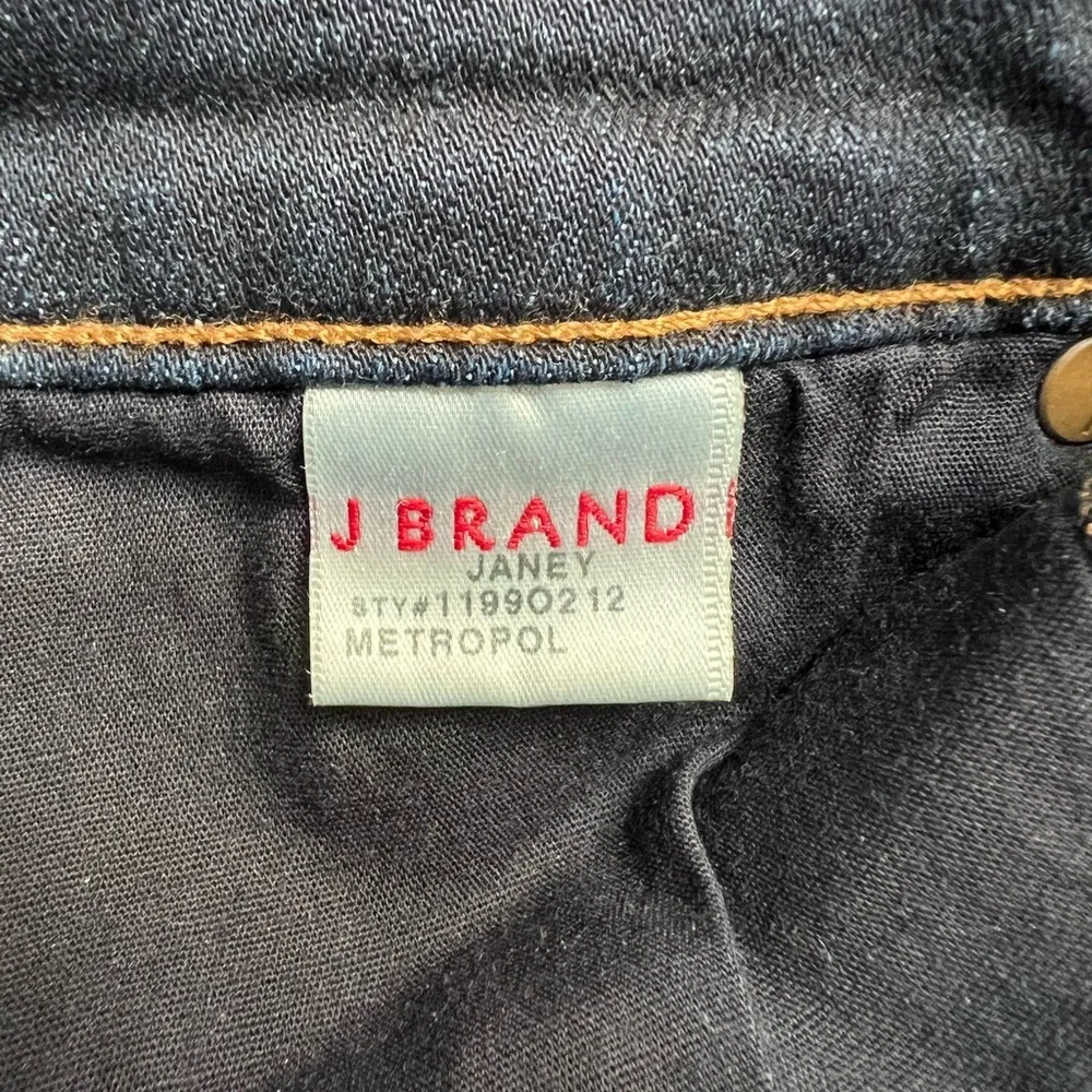 J. Brand Janey Dark Wash Flare‎ Leg Blue Jeans in Metropol - Image 7