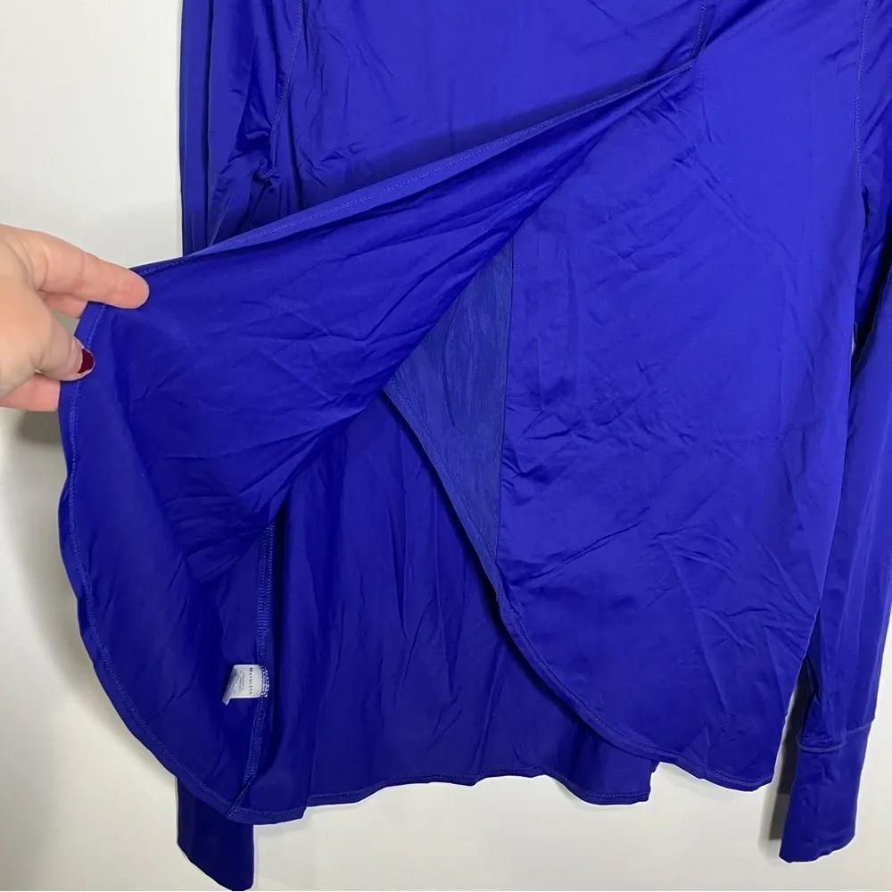 Athleta  long sleeve open back top blue‎ purple size small - Image 8