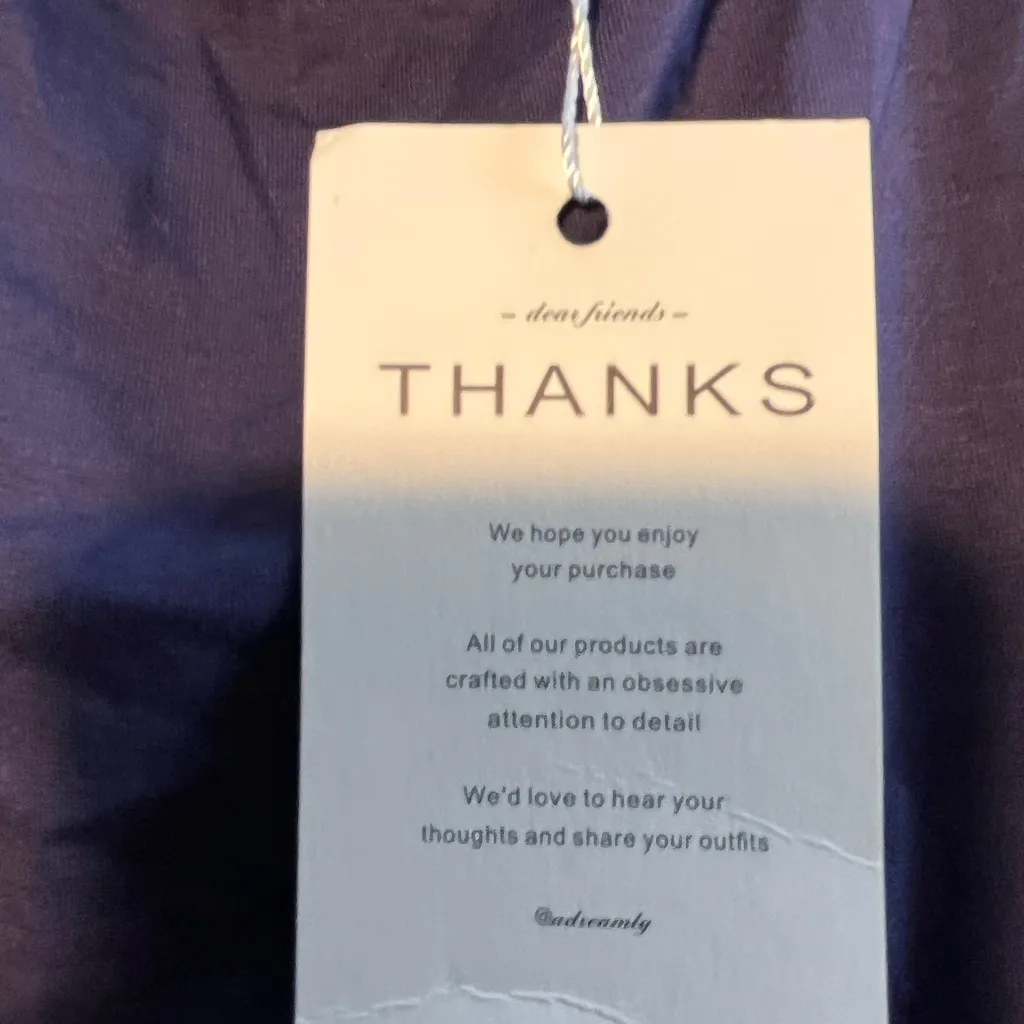 Purple Short Sleeve Tee with Cut Out Details Large T Shirt Brand New NWT - Image 2