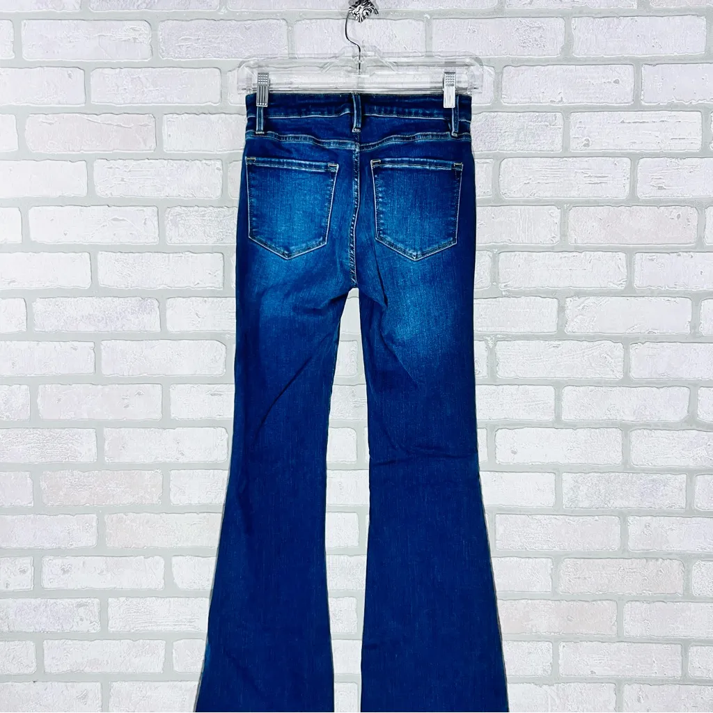 Frame Denim Le One Flare Jeans in Hanbury Wash Size 1 - Image 9