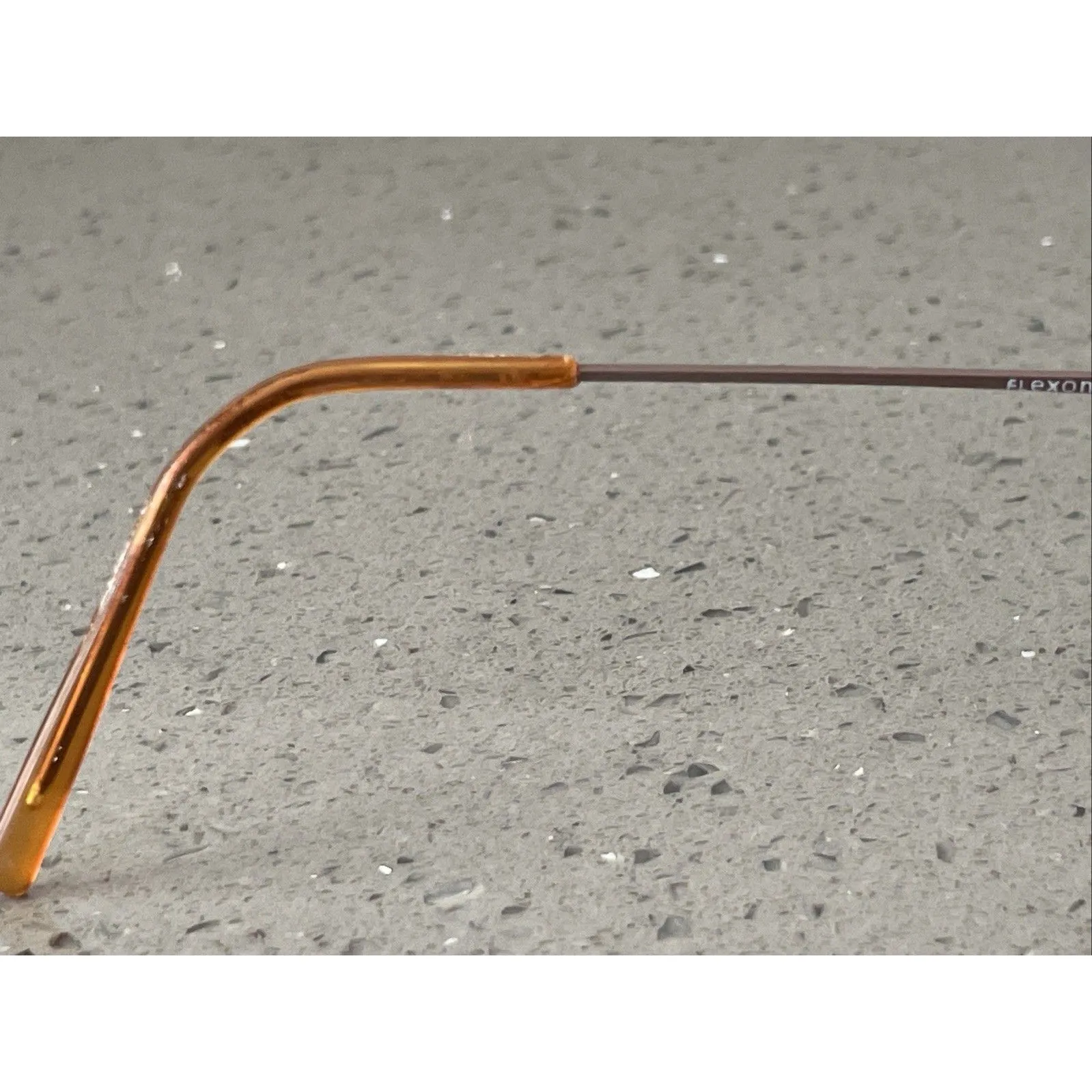 Flexon by Marchon 600 Eyeglasses Frames Only Full Rim 54[]18 145 Shiny Brown - Image 9