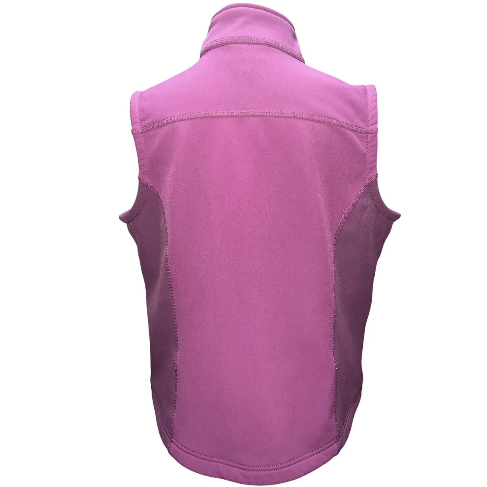 L.L. Bean Women's Softshell Fleece Lined Vest Plum‎ Purple Size Large EUC - Image 3