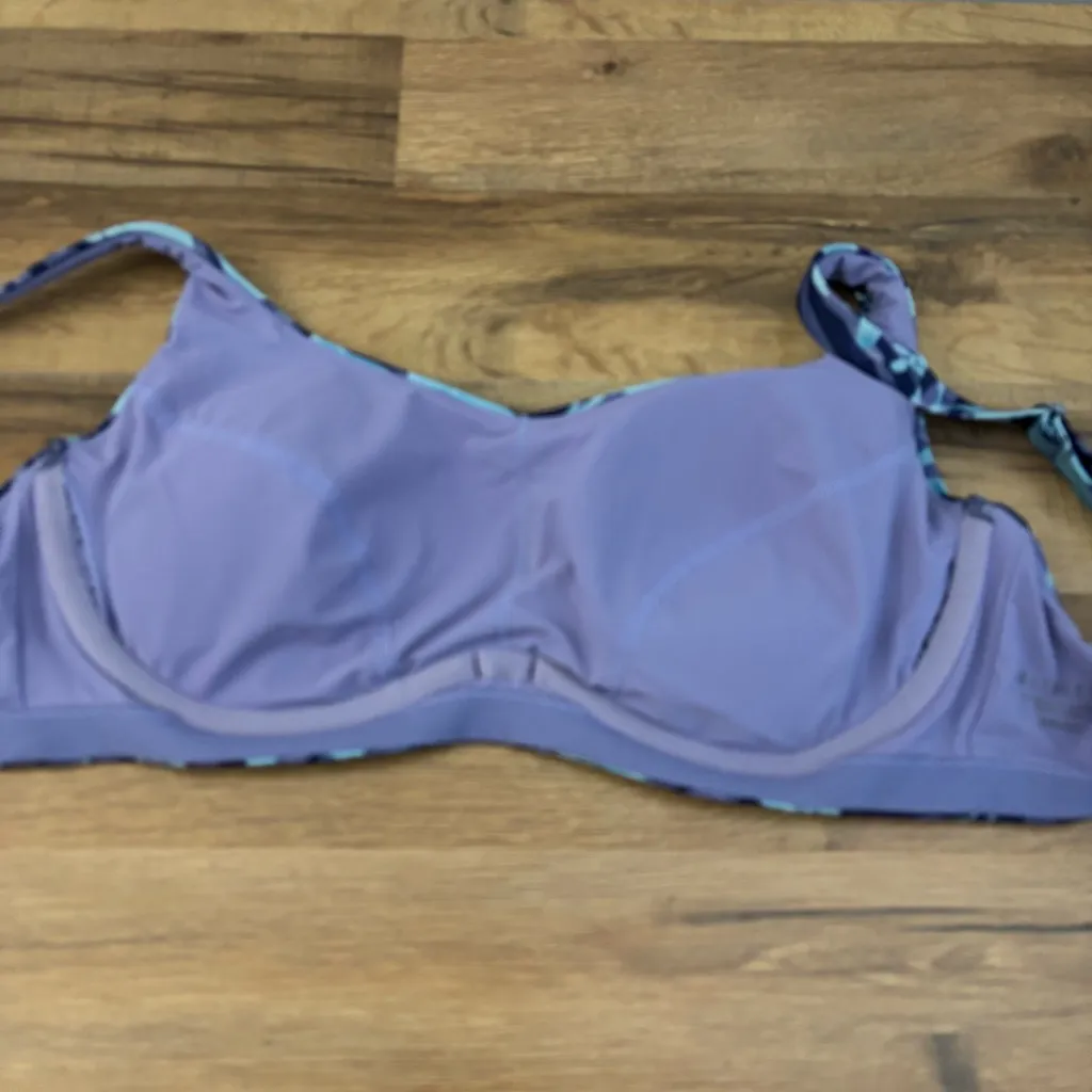 Athleta Tiger Lilly Tropical Floral Print Bikini Swim Top - Image 7