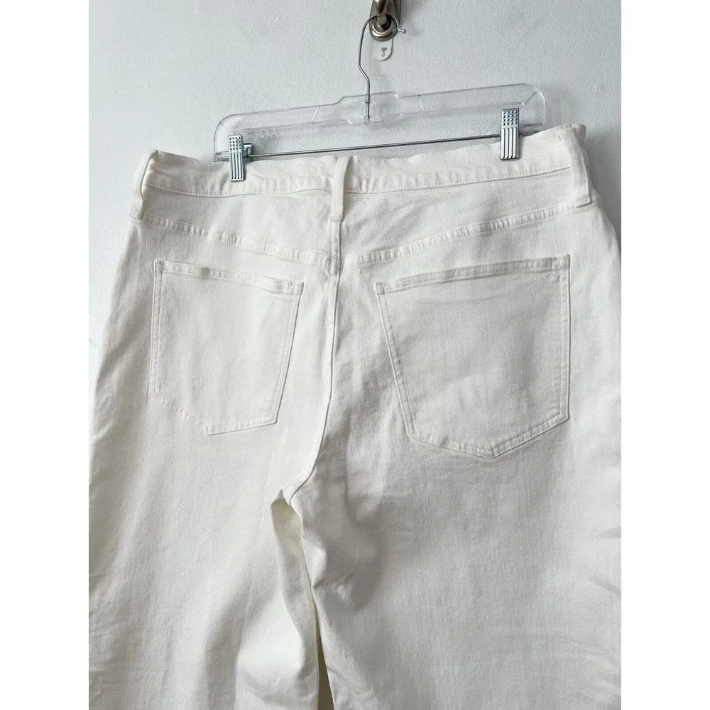 NWT Madewell Tile White The Perfect Vintage Wide Leg Crop Jeans Size 33 Petite - Image 7