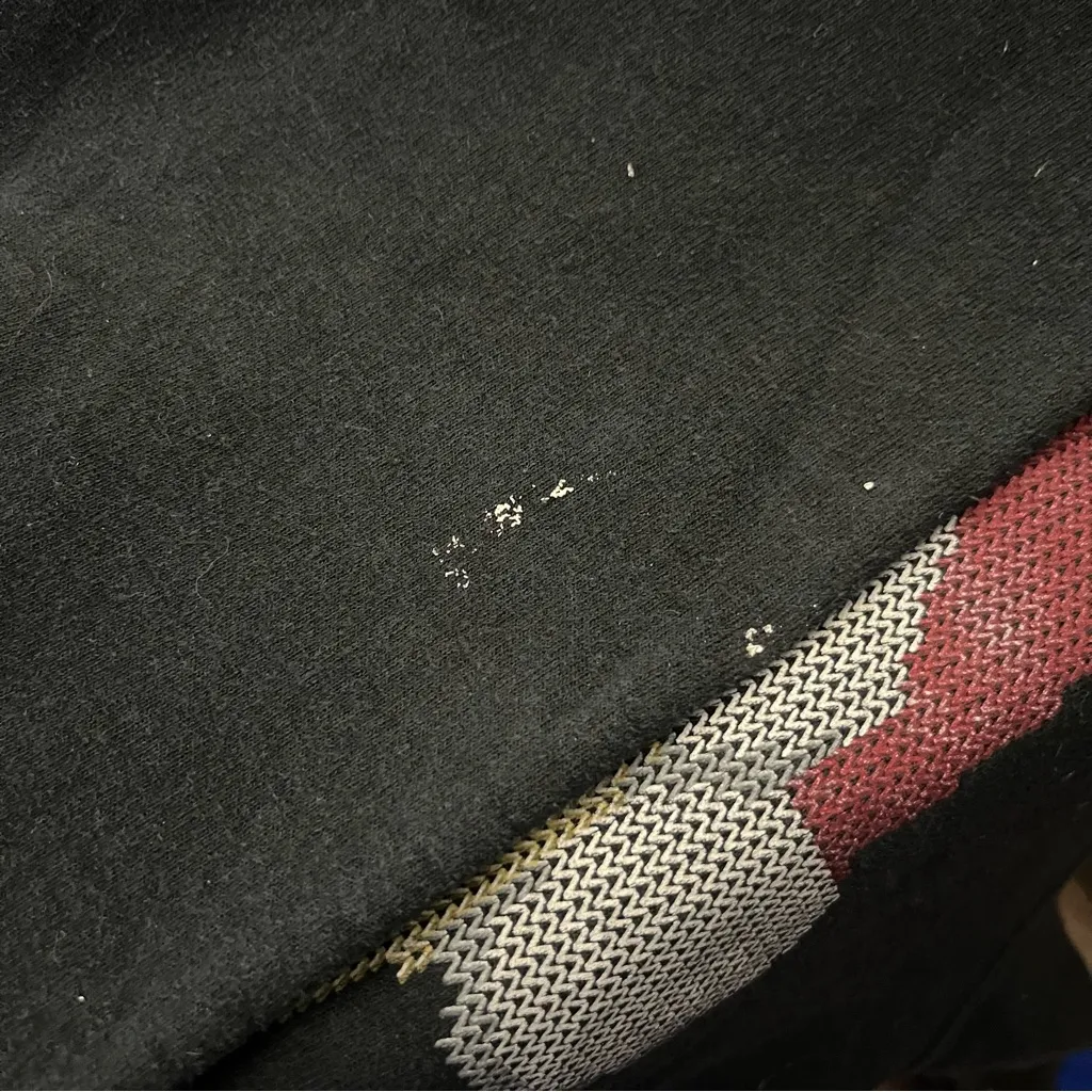 Jerzees Christmas Graphic Sweatshirt Santa Claws Cat Holiday Print Black M - Image 4