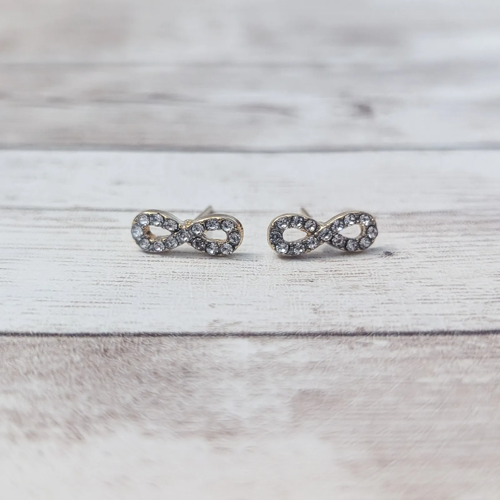 Infinity Stud Earrings For Pierced Ears - Image 3