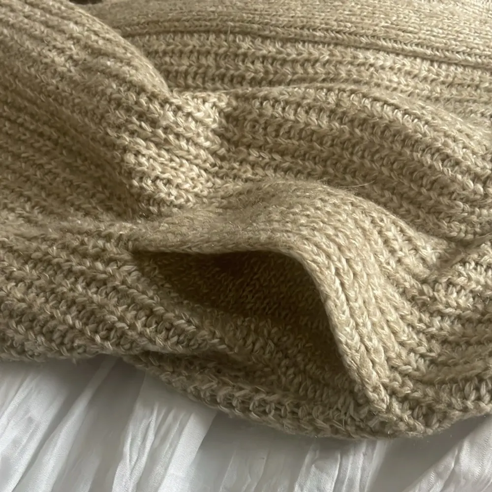 Lovestitch Open Tan with Pockets Cardigan Size L - Image 5