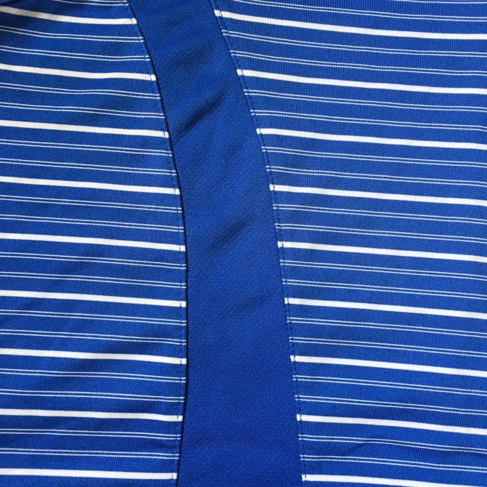 Bolle Athletic Tank Top Wmn L 12 14 Performance Sport Pickleball Striped Workout Blue Size L - Image 4