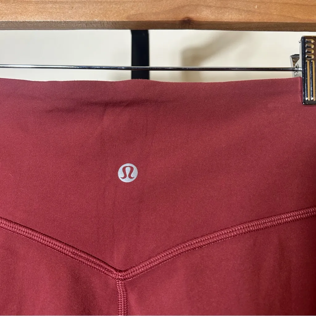 Lululemon Align High Rise Joggers Nulu Mulled Wine Red Athletic Pants Size 8 - Image 7