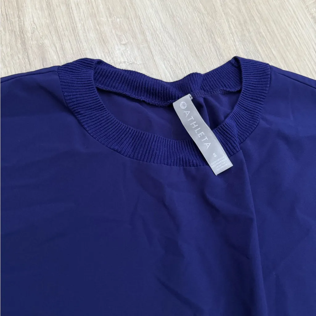 Athleta Athletic Zephyr Cropped Short Sleeve Tee | Purple | Small - Image 4