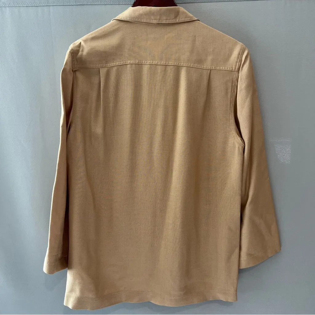Vintage Christian Dior Tan Blazer - Image 2