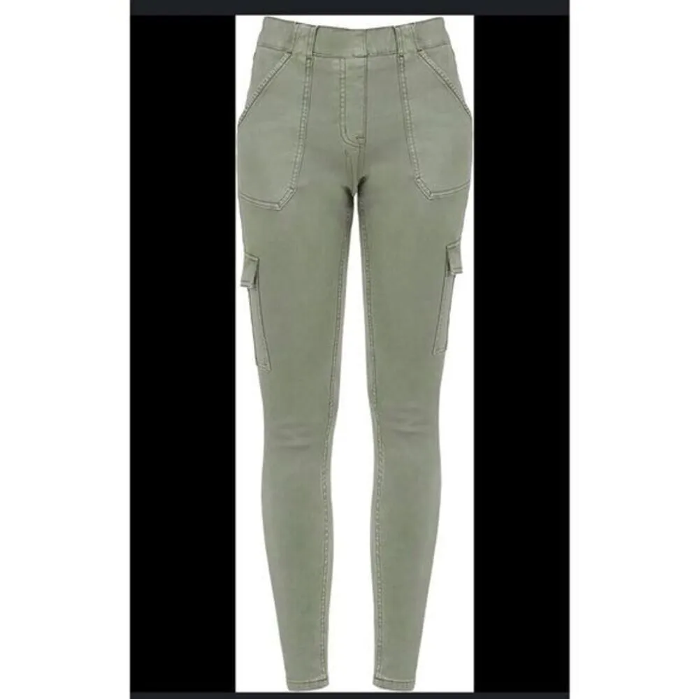 SPANX Women's Stretch Twill Ankle Cargo Pants, Soft Sage, ‎  Retail 99.00 - Image 6