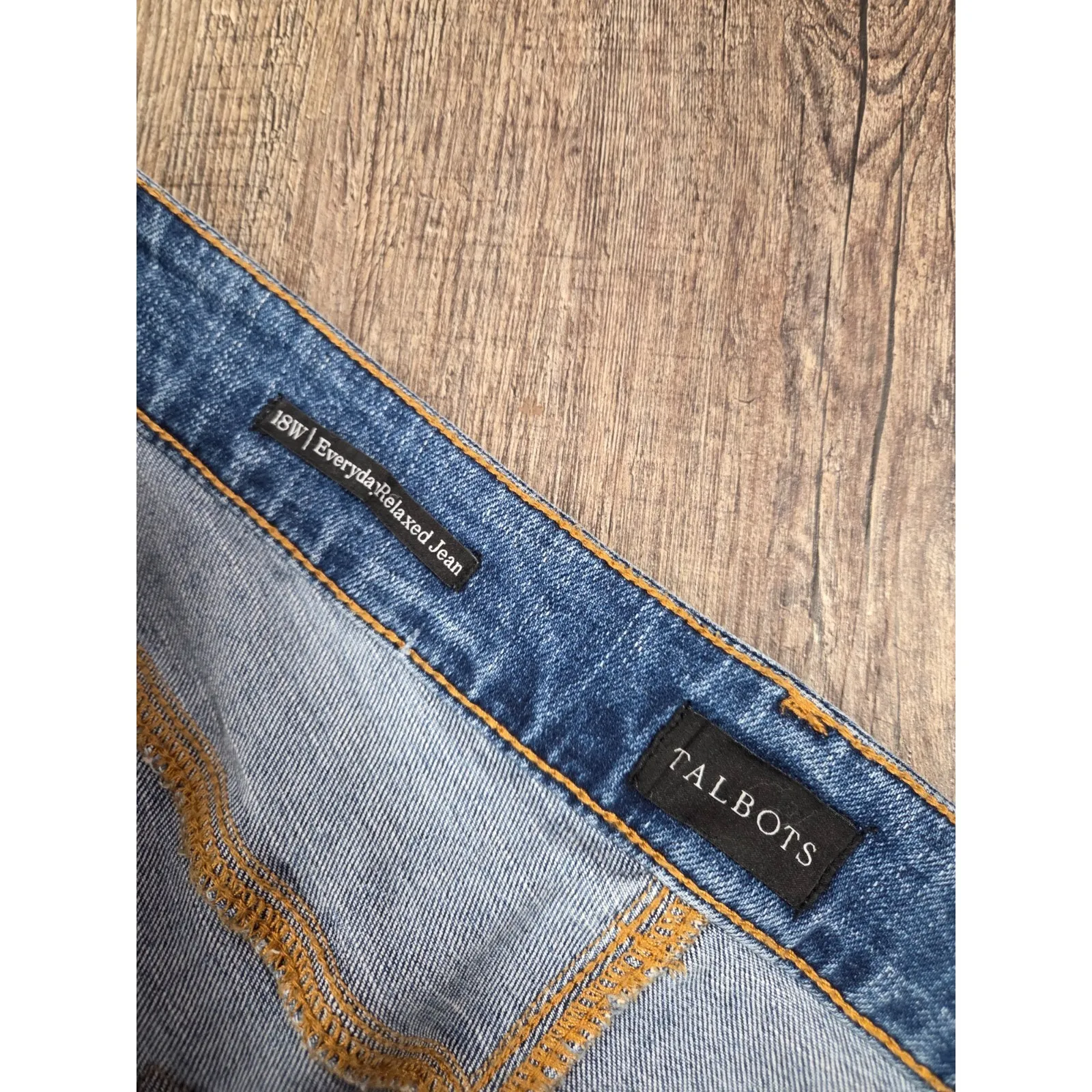 Talbots Everyday Relaxed Jeans Stretch Medium Wash Plus Size 18W - Image 2