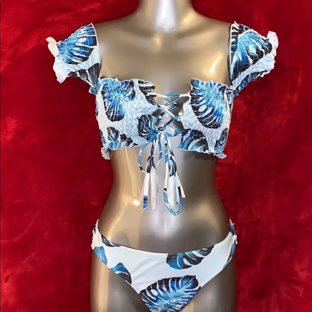 BLUE HAWAIIAN HAUTE SWIMWEAR BIKINI size SMALL - Image 2